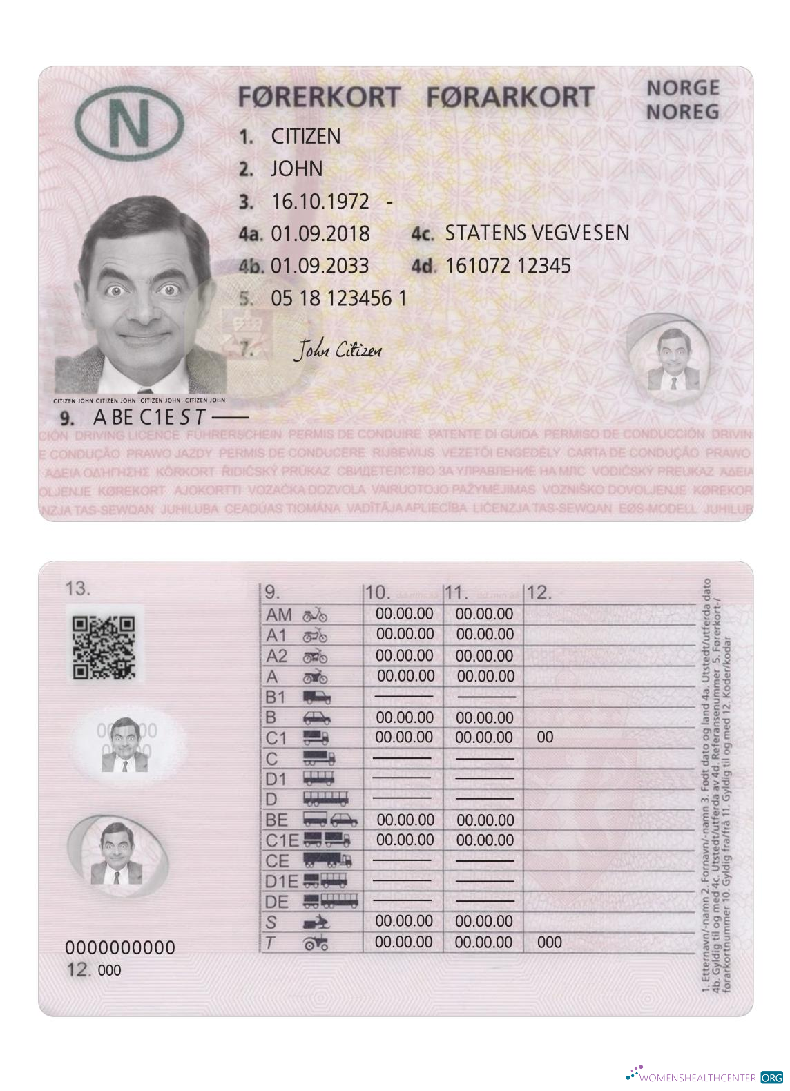 download Norway driving license 2018 present